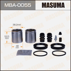 Ремкомплект тормозного суппорта Masuma, с поршнем, передний, арт. MBA-0055