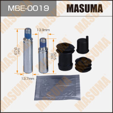 Ремкомплект направляющих тормозного суппорта Masuma, передний, арт. MBE-0019