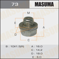Болт маслосливной A/T Masuma  Toyota, Mitsubishi, Suzuki