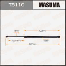 Упор газовый багажника MASUMA, L=608mm  (1/40)