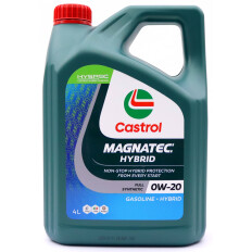 Масло моторное Castrol Magnatec Hybrid 0w20, синтетическое, API SP, ILSAC GF-6A, для бензинового двигателя, 4л, арт. 3430669 (Корея)