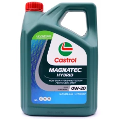 Масло моторное Castrol Magnatec Hybrid 0w20, синтетическое, API SP, ILSAC GF-6A, для бензинового двигателя, 4л, арт. 3430669 (Корея)