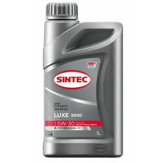 Масло моторное Sintec Luxe 5000 5w30, полусинтетическое, API SL/CF, ACEA A3/B4, универсальное, 1л, арт. 600244