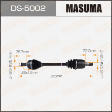 Привод в сборе Masuma, для Honda Insight, арт. DS-5002