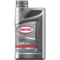 Масло моторное Sintec Luxe 5000 5w40, синтетическое, API SL/CF, ACEA A3/B4, универсальное, 1л, арт. 600236