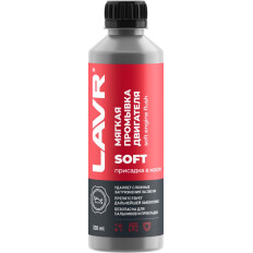 Моющая присадка в масло Lavr Soft Engine Flush, мягкая промывка бензиновых и дизельных двигателей, бутылка 330мл, арт. Ln1005
