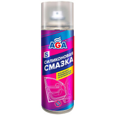 Смазка аэрозольная AGA, силиконовая, водостойкая, баллон 520мл, арт. AGA851S