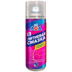 Смазка аэрозольная AGA, литиевая, водостойкая, баллон 520мл, арт. AGA853S
