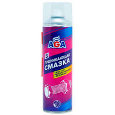 Смазка проникающая (жидкий ключ) AGA, многоцелевая, антикоррозийная, аэрозоль 650мл, арт. AGA884S