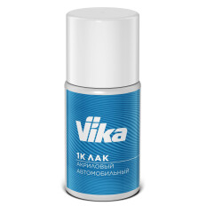 Краска для ремонта сколов и царапин Vika 1К, прозрачная (лак), акриловая, флакон с кисточкой 15мл, арт. 70000