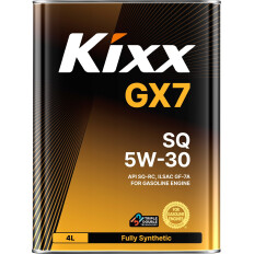 Масло моторное Kixx GX7 5w30, синтетическое, API SQ RC, ILSAC GF-7A, для бензинового двигателя, 4л, арт. L218444TE1