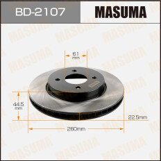 Тормозной диск Masuma, арт. BD-2107