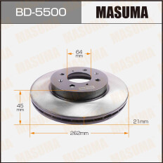 Тормозной диск Masuma передний, арт. BD-5500