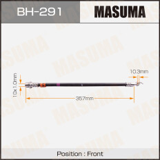 Шланг тормозной Masuma для Toyota Mark II / Chaser / Cresta, передний, арт. bh-291