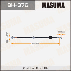 Шланг тормозной Masuma для Suzuki Escudo, передний, правый, арт. bh-376