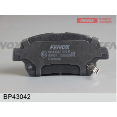 Колодки тормозные дисковые Fenox передние, комплект на ось (4 шт), арт. BP43042
