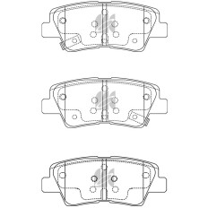 Колодки тормозные дисковые Kashiyama, задние, комплект на ось (4 шт), арт. D11266MH