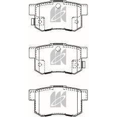Колодки тормозные дисковые Kashiyama, задние, комплект на ось (4 шт), арт. D5066MH