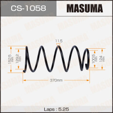 Пружина подвески Masuma, передняя, арт. CS-1058