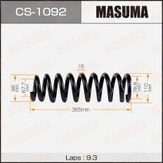 Пружина подвески Masuma, передняя, правая/левая, 1 шт, арт. CS-1092
