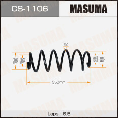 Пружина подвески Masuma, задняя, правая/левая, 1 шт, для Toyota Corolla, арт. CS-1106
