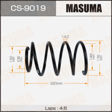 Пружина подвески Masuma, передняя, правая/левая, 1 шт, для KIA Ceed, арт. CS-9019