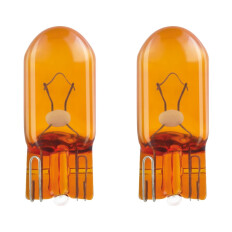 Лампа Osram Original Line WY5W (W2.1x9.5d, T10), 12В, 5Вт, оранжевая, комплект 2 шт, арт. 2827NA-2BL