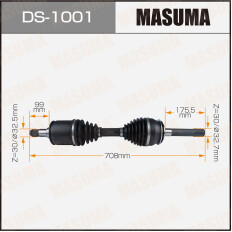 Привод в сборе MASUMA, TOYOTA LAND CRUISER 100 / UZJ100, HDJ100