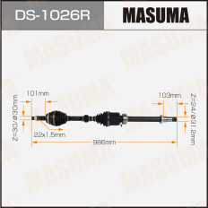 Привод в сборе MASUMA, TOYOTA CAMRY / GSV50L RH