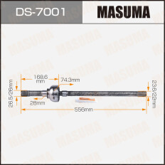 Привод в сборе Masuma, для Suzuki Jimny, арт. DS-7001