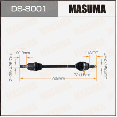 Привод в сборе Masuma, для Subaru Forester / XV, арт. DS-8001