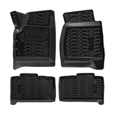 Коврики модельные Airline 3D для UAZ Patriot 10/2014+, для переднего и заднего ряда, полимер, черный цвет, 4шт