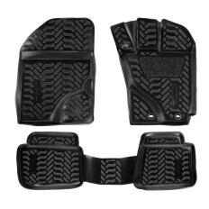 Коврики модельные Airline 3D для Toyota Corolla Fielder 4WD 2006-2012 (правый руль), для переднего и заднего ряда, полимер, черный цвет, 4шт