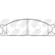 Колодки тормозные дисковые NIBK Original, передние, комплект на ось (4 шт), арт. PN2344