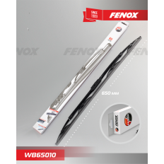 Щётка стеклоочистителя Fenox 650мм (26") каркасная, всесезонная, крепление J-Hook, 1 шт, арт. WB65010
