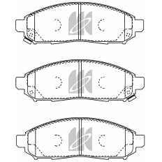 Колодки тормозные дисковые Kashiyama, передние, комплект на ось (4 шт), арт. D1267MH