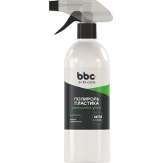 Полироль салона BiBiCare Plastic Polish Glossy, для пластика, предохраняет от старения и выцветания, с антистатическим эффектом, бутылка с триггером 500мл, арт. 4039