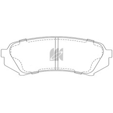 Колодки тормозные дисковые Kashiyama, задние, комплект на ось (4 шт), арт. D2179H