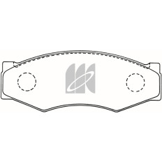 Колодки тормозные дисковые Kashiyama, передние, комплект на ось (4 шт), арт. D1025