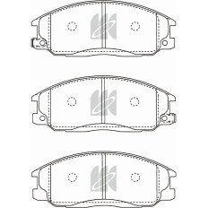 Колодки тормозные дисковые Kashiyama, передние, комплект на ось (4 шт), арт. D11103MH