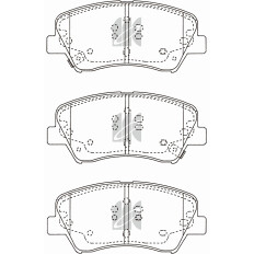 Колодки тормозные дисковые Kashiyama, передние, комплект на ось (4 шт), арт. D11283MH