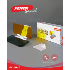 Козырек солнцезащитный Fenox, антибликовый, для дня и ночи, 340x140мм, арт. FAU1047