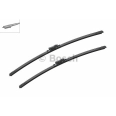 Щетка стеклоочистителя Bosch Aerotwin 650мм (26") + 600мм (24") бескаркасная, всесезонная, со спойлером, для леворульных авто, крепление Pinch Tab, комплект 2 шт, арт. 3397007215