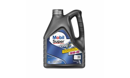 Масло моторное Mobil Super 2000 X1 10w40 полусинтетическое, SL/CF, ACEA A3/B3, универсальное, 4л, арт. 152568