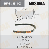Ремень ручейковый Masuma 3PK- 810