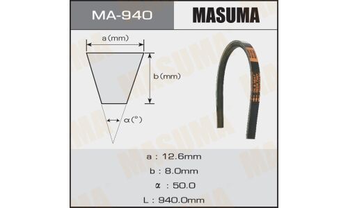 Ремень клиновый MASUMA OEM_90916-02372