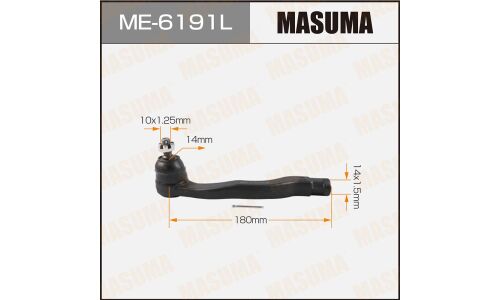 Наконечник рулевой тяги Masuma, левый, арт. ME-6191L