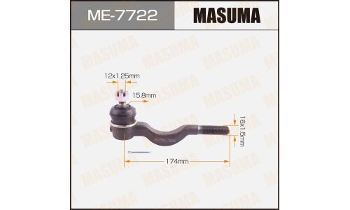 Наконечник рулевой тяги Masuma, арт. ME-7722