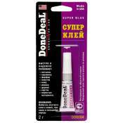 Клей моментальный DoneDeal Super Glue, многоцелевой, цианакрилатный, туба 2г, ар. DD6594