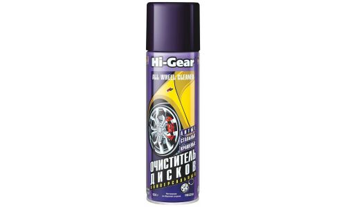 Очиститель колесных дисков Hi-Gear All Wheel Cleaner, пенный, с защитой от коррозии, аэрозоль 500г, арт. HG5350